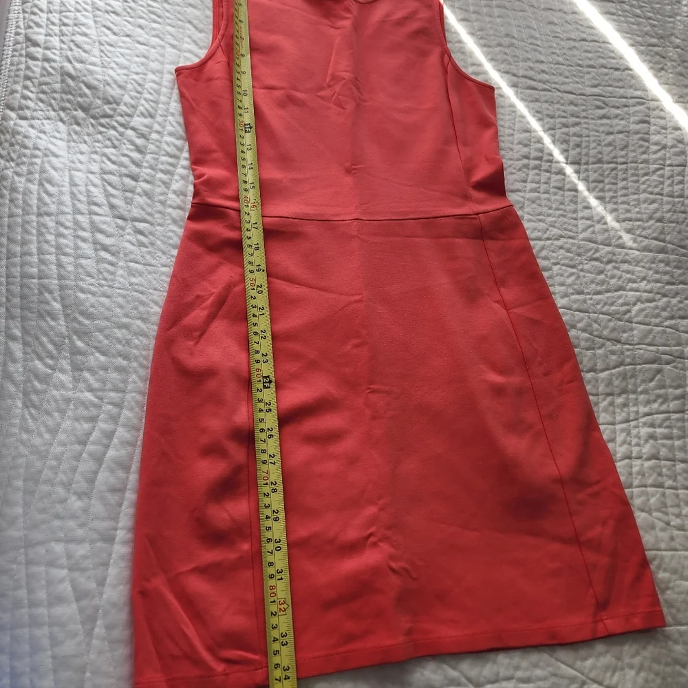 Coral Sleeveless Women's Dress